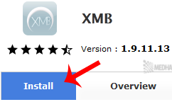 XMB install button