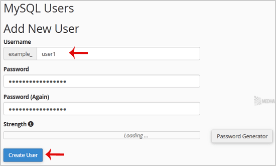 How To Create A Database Username In CPanel?