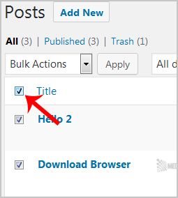 wp removing multiple post