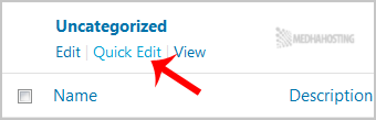 wp uncategorized category remove