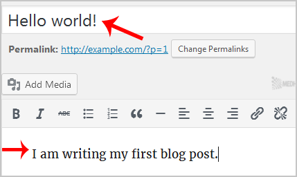 writing first blog post