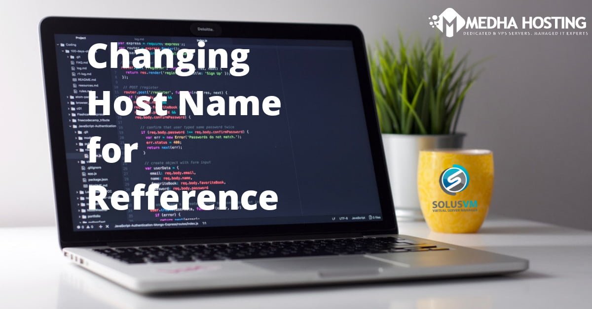 Change Hostname for Reference Purpose in SolusVM