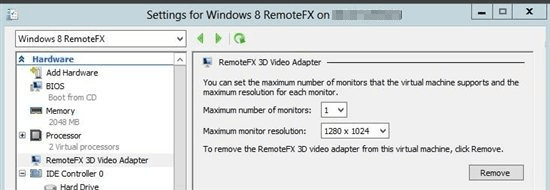 Install & Conf RemoteFX 2