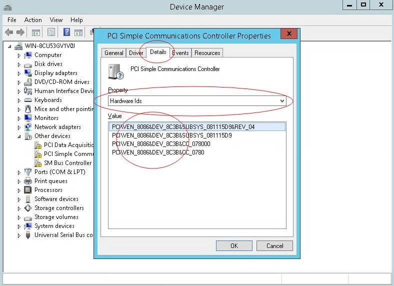 Pci simple communications controller driver