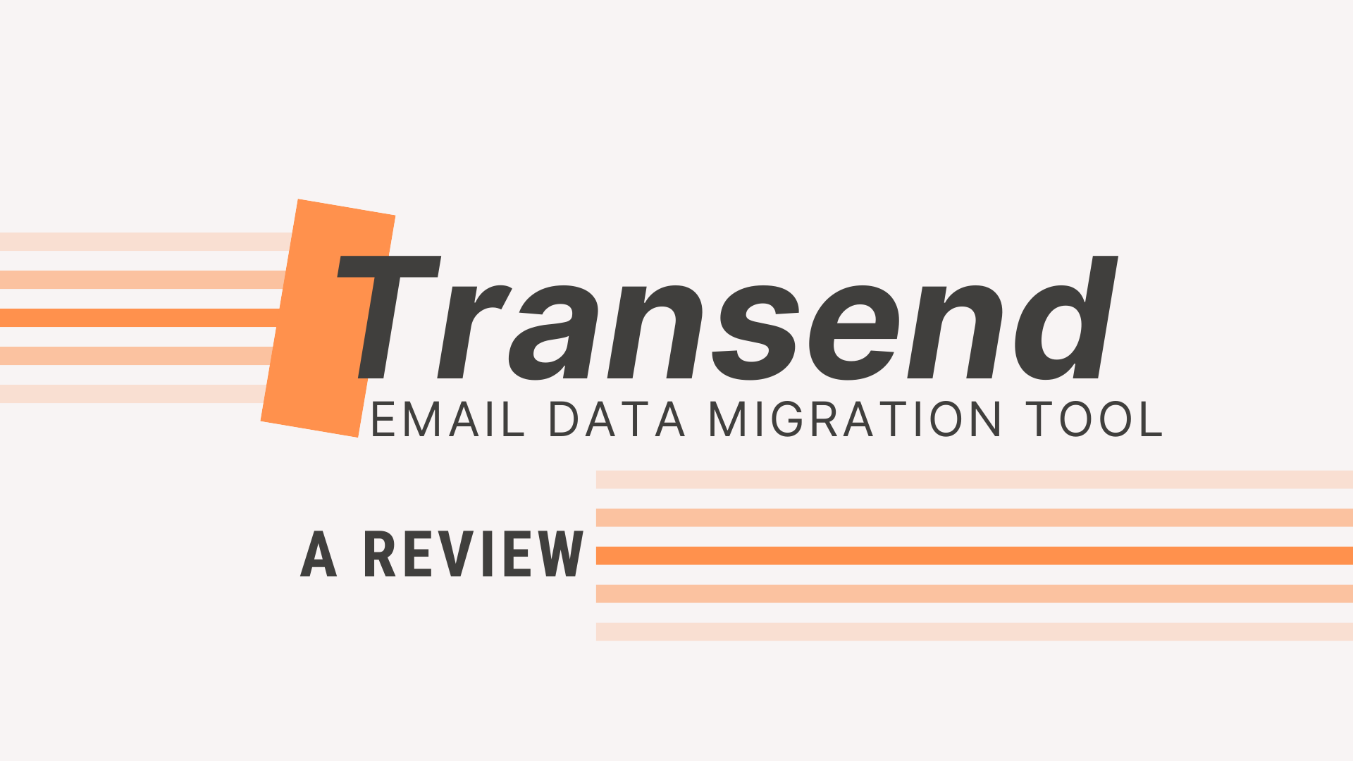 Transend email data migration tool
