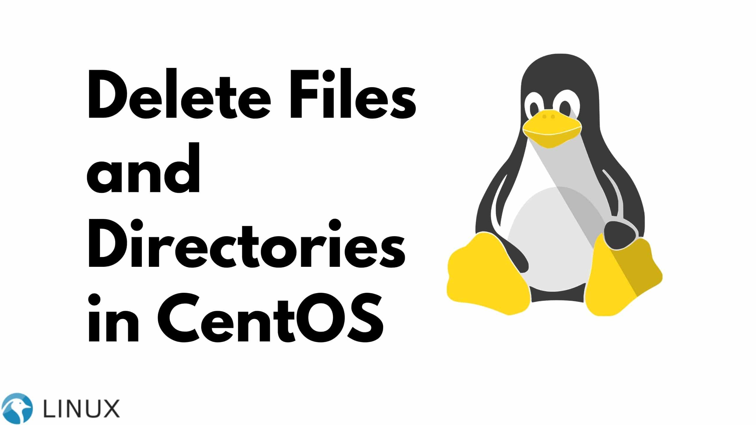 Delete Files and Directories in CentOS