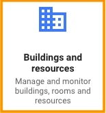 add building and resources in G Suite